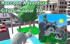 Raccoon Adventure: City Simulator 3D